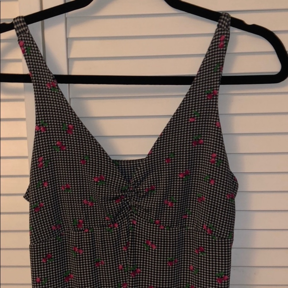 Vintage joe boxer gingham Cherry Night gown